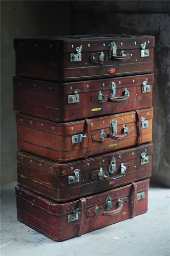 热卖老上海老旧皮箱子 民国古董怀旧老物品 影视道具拍摄复古怀旧背景