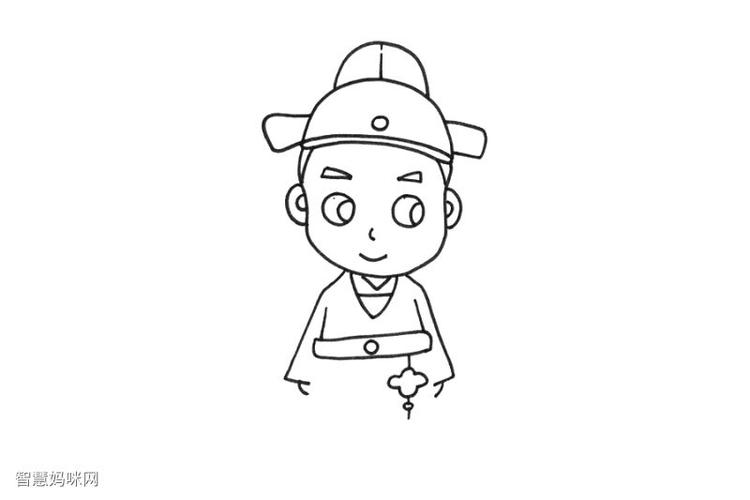 古代诗人简笔画怎么画