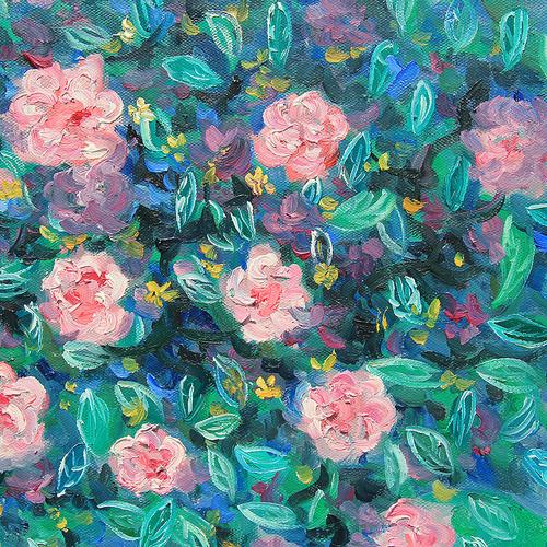 《蔷薇》原创布面油画
