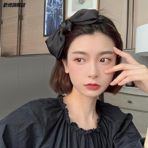 发带短发专用女甜美压发神器简约外出减龄少女发箍头饰蝴蝶结发卡