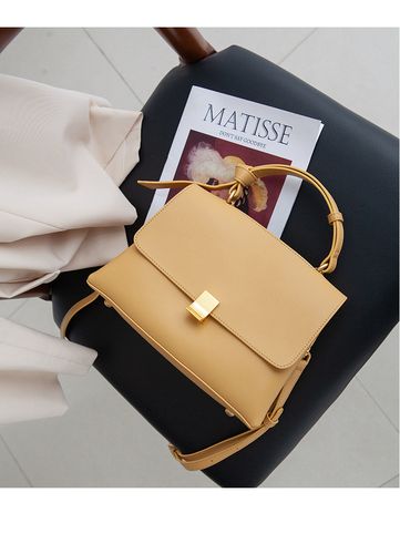 卡丹路cardanro 【网红小方包】牛皮大容量单肩女士包包手提包女包