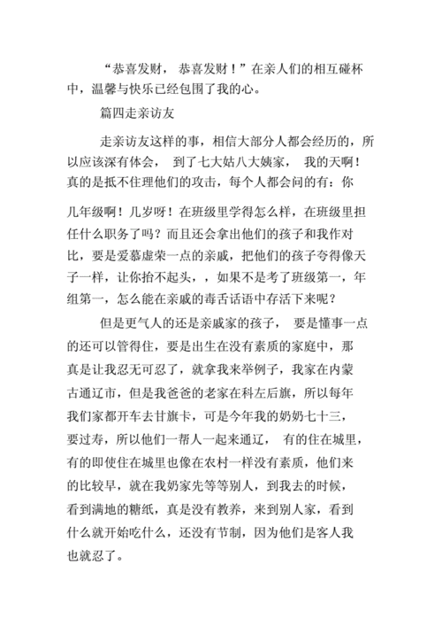 走亲访友日记doc6页