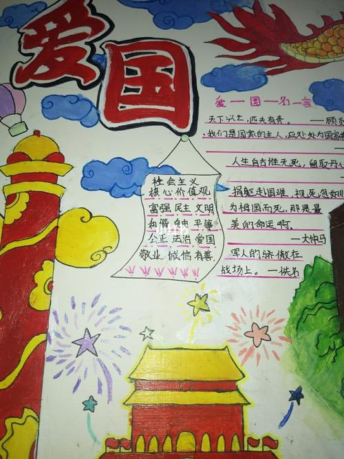 爱国手抄报_手抄报_人文_阅读