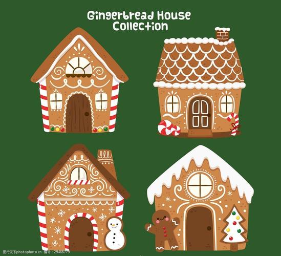 关键词:4款彩绘可爱圣诞姜饼屋矢量 彩色 姜饼屋 卡通 可爱 美食 圣诞