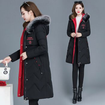 2021年流行棉服款式,2021年新款棉服女 度晴冬装2021年新款棉服女装时尚加厚保暖中长款连帽棉衣棉袄外套女