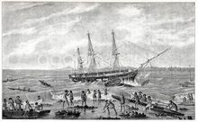 拉佩鲁兹的星盘号在瓦尼科罗岛遇险