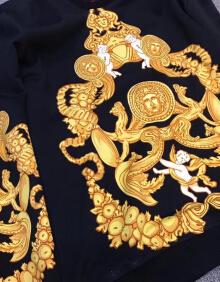 73 73 73 瓦萨琪18fw秋冬新款潮牌美杜莎范思哲理休闲运动印花圆领套