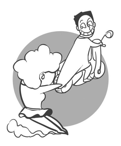 人物大喊简笔画