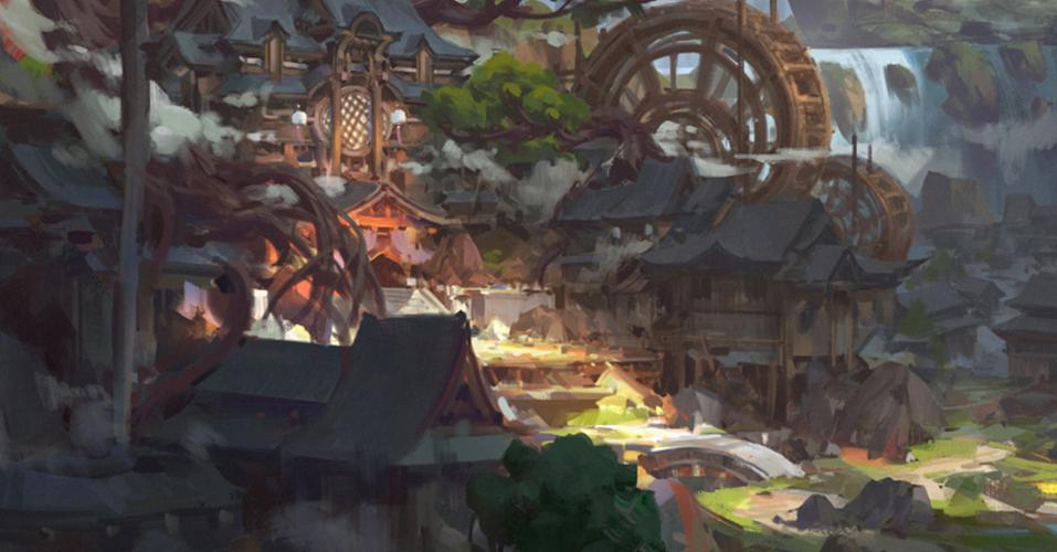全局光 | 场景中的光影管控|插画|概念设定|gliulian