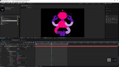 ae 360度 3d 图形旋转教程