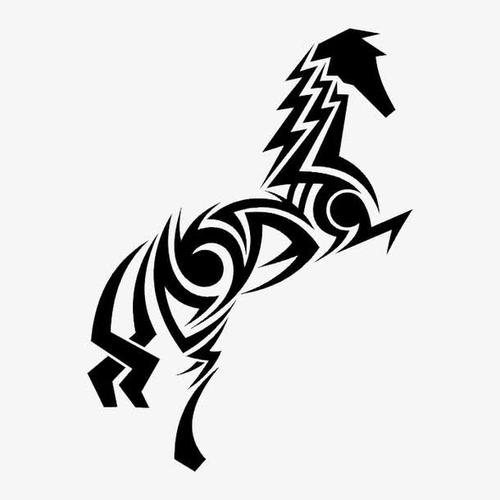 关键词 : 黑白轮廓动物图案,纹身图案,素材库