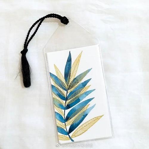 画一组简单却好看的水彩小书签吧!