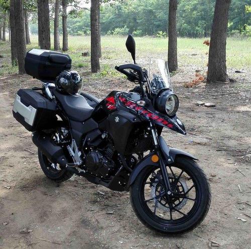 铃木dl250上完牌照多少钱摩托车牌照架