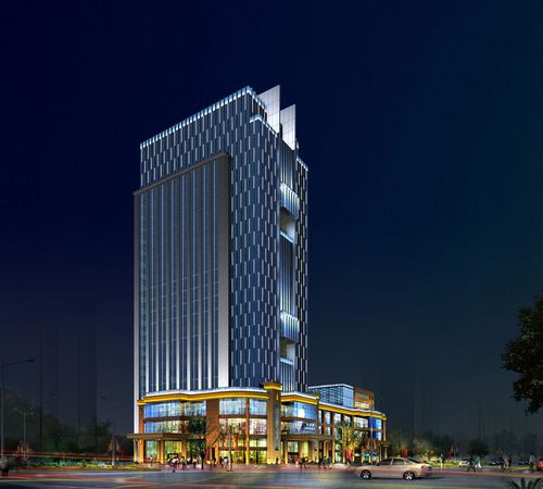 酒店建筑外观设计案例效果图