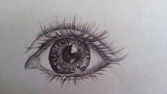 素描真人眼睛画法_好搜图片