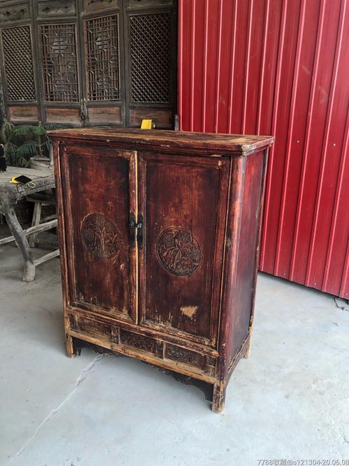 清代榆木书柜橱柜老柜子老家具