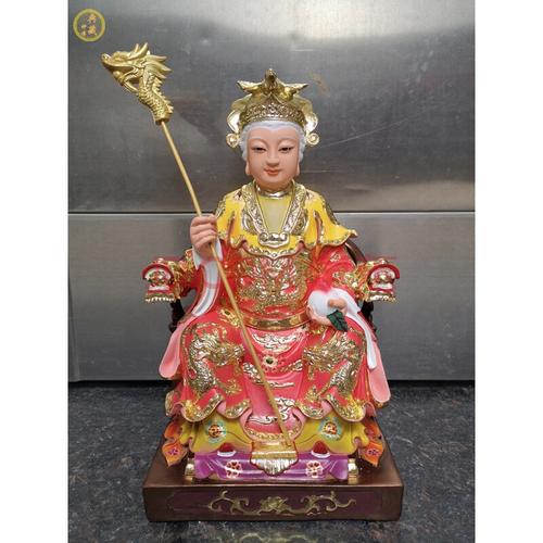 泰山奶奶神像 泰山奶奶神像 碧霞元君泰山老奶奶居家供奉树脂摆件