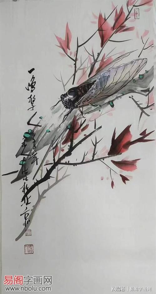 柳平的国画蝉 是可以媲美照片的杰作|写意|山水画|工笔_网易订阅
