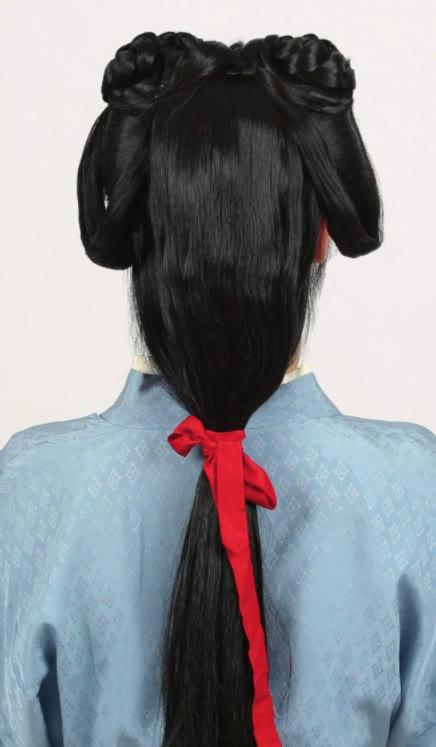 宋风女子发式少女双挂垂髻天真烂漫