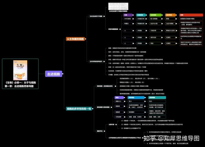 生物必修一思维导图全网最完整版拿走不谢