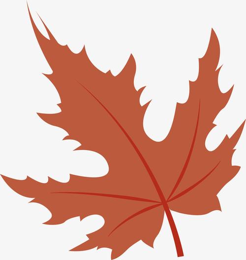 手绘简易的枫叶