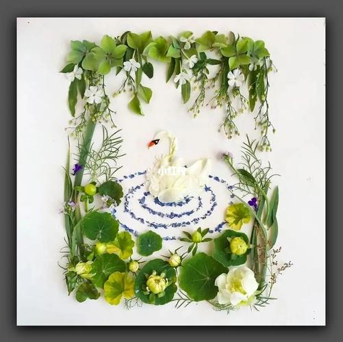 用大自然的植物拼出一幅幅超美的作品_绘画_手工制作