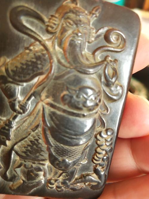 明清关帝君像亚洲犀牛角牌子欣赏【原创】