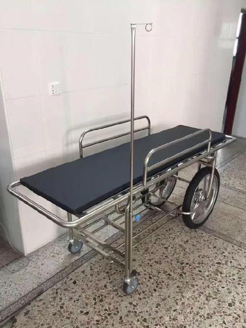 救护车担架推车上下楼梯担架车老人不绣钢120急救担架床四小轮