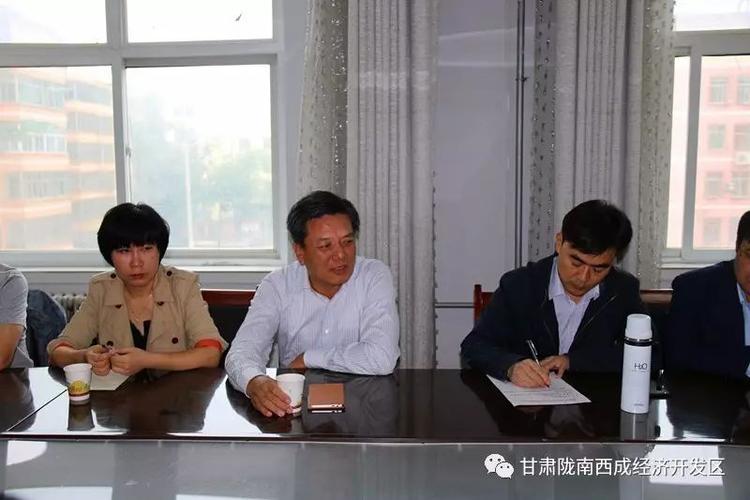 成县政府党组副书记,西成经济开发区管委会副主任成志杰,管委会副调研