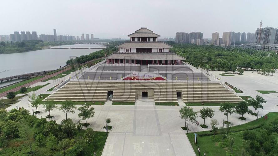 鹤壁鹿台阁朝歌文化园(4k50帧)