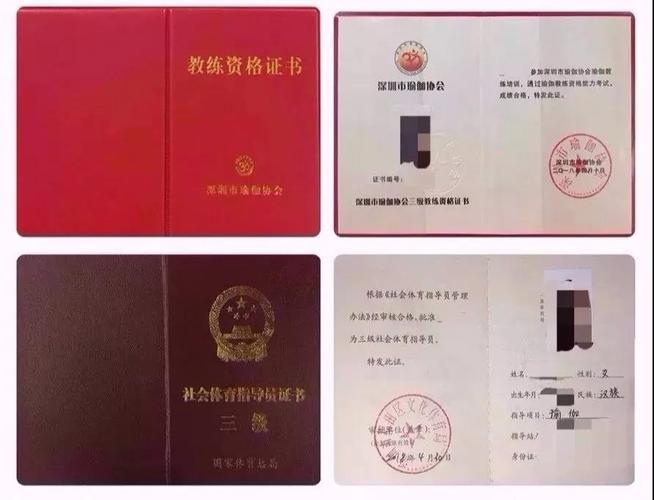 关于证书 a,深圳市瑜伽协会教练资格证书 b,国家体育总局社会体育指导