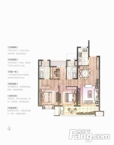 北仑 地铁口 国贸梧桐原凤凰城公园中心3房2卫 万科物业