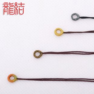 龙结厂家直销手工diy编织项链拉环线圈金线银线拉圈各种大小
