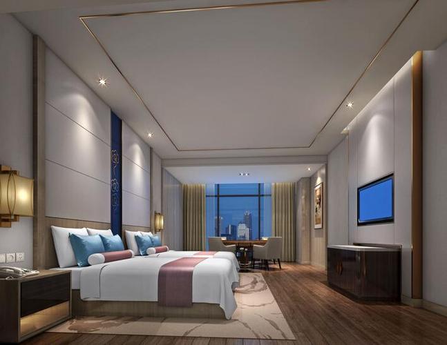 现代简约风格酒店套房装修效果图