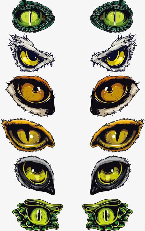 动物眼睛矢量素材