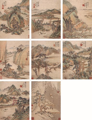 王鉴 山水册页