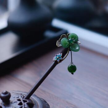 发簪>希格玛(xigema)>【希格玛】古簪头饰简约百搭仿珍珠盘头发钗子