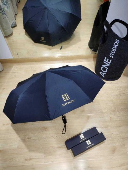纪梵希防晒伞太阳伞国际大牌纪梵希全自动晴雨伞折叠防晒伞
