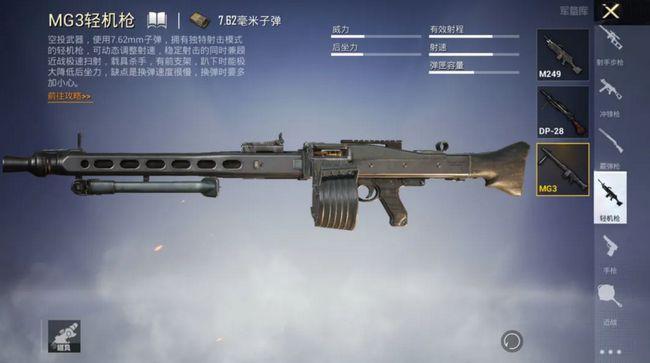 和平精英新枪械,mg3和m249谁才是扫车神器?热狗:还是大盘鸡