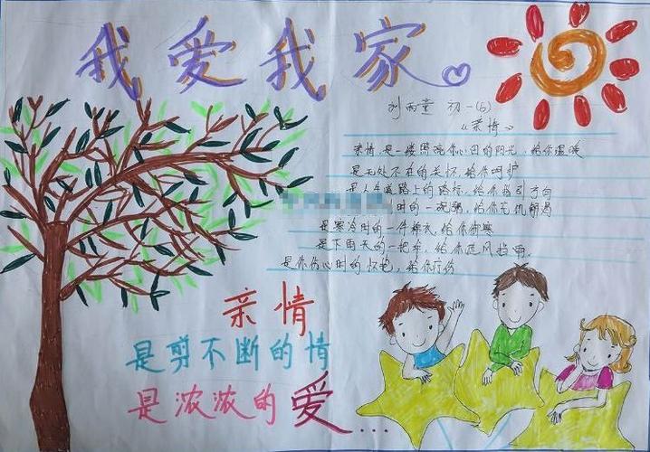 我爱我家手抄报图片大全