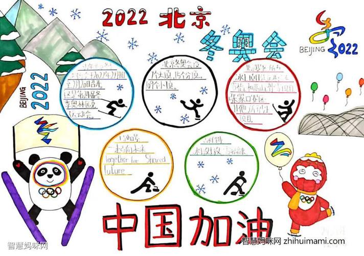北京冬奥会手抄报中国加油