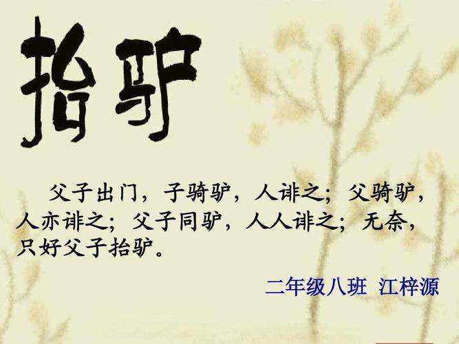 抬驴ppt