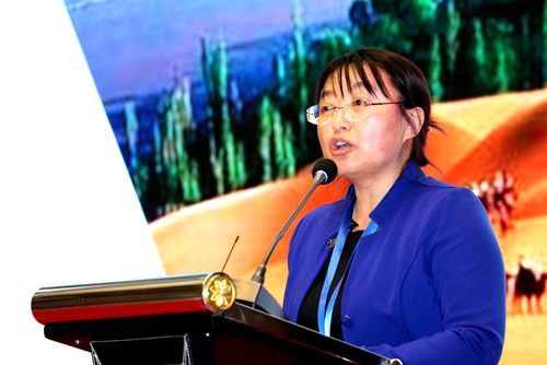 《联合国防治荒漠化公约》秘书处高级官员贾晓霞致辞.