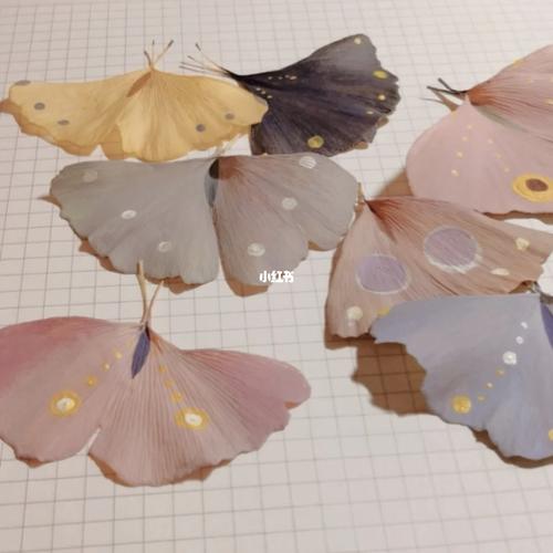 自制手工|银杏叶蝴蝶_手工制作_银杏_幼儿园_丙烯_颜料_幼儿园手工