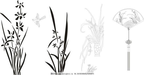 兰花简笔画图片大全