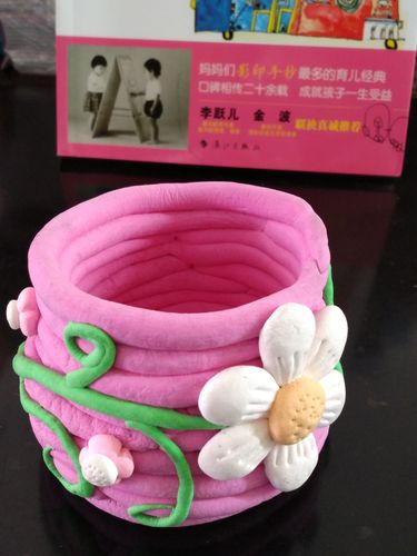 超轻粘土花瓶美美哒