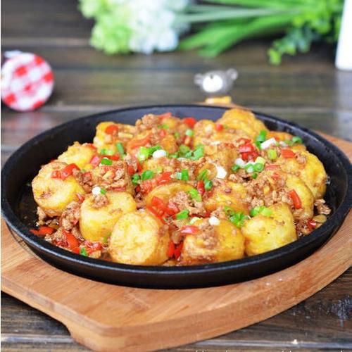 铁板日本豆腐的做法