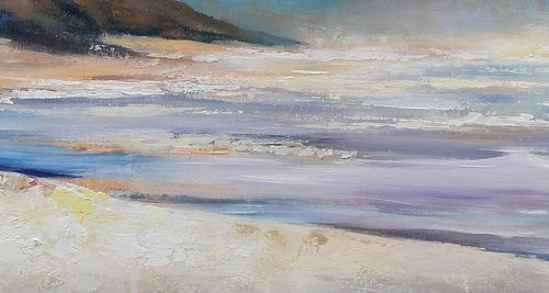 横版现代简约抽象油画 沙发卧室床头背景墙别墅样板房