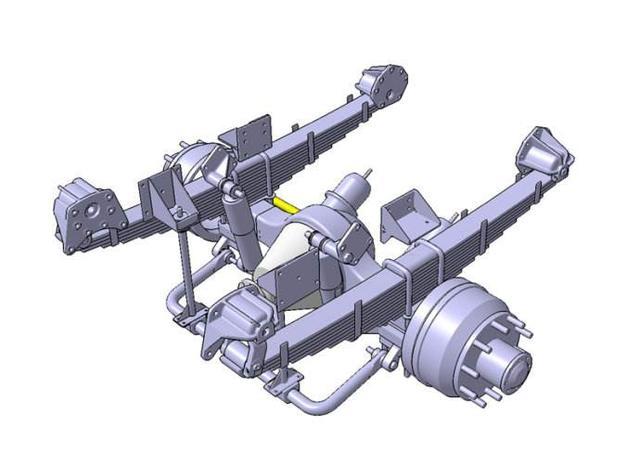 非独立悬架: 钢板弹簧非独立悬架是采用钢板弹簧作为弹性元件且与汽车