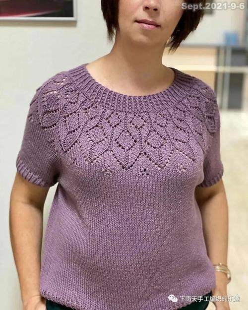 宝宝们,不织育克对不起秋天呀～从上往下手工编织毛衣